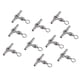 thumbnail image 1 of 10 Piezas De 3 Vías De Pesca Engarzado Giratorio en apariencia De T Cruz-línea Giratoria 1, 1 of 8