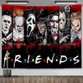 thumbnail image 1 of Tapiz Mural de Halloween, decoración de pared, película de terror, póster de Pennywise, manta de habitación, accesorios de decoración del hogar estéticos, 1 of 4