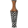 thumbnail image 3 of 26" White striped and brown Metal Floor Vase Centerpiece Home Decor for Dried Flower and Artificial Floral Arrangements,, 3 of 7