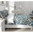 thumbnail image 4 of DOJLIO Rustic Style Floral King Size Chrysanthemum Bedspread Cover Blooming Flower Bedding Sets White Flowers Bedding Collection Decorative Bedding Sets No Comforter, 4 of 5