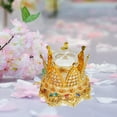 thumbnail image 6 of yuksok Crown Jewelry Boxes Jewelry Case Wedding Box for Bride Engagement Party gold, 6 of 9
