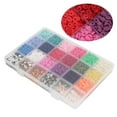 thumbnail image 4 of Clay Beads, 3909 Pcs Clay Bead Kit DIY String Hole Multipurpose  For Jewelry Making, 4 of 8