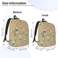thumbnail image 2 of Disketp Chemistry Class print Canvas Backpack Lightweight Travel Daypack Student Rucksack Laptop Backpack-, 2 of 5