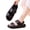 Black, variant on Wovix Slippers For Women Cushioned Thick Sole Open Toe Lightweight Comfy Slides Shoes Shower Work Sandals Daily Wear Beige 36