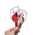 thumbnail image 1 of xiaxaixu Cardinal Bird Epoxy Craft Pendant, Creative Hanging Ornament, 1 of 9