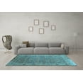 thumbnail image 3 of Ahgly Company Indoor Rectangle Oriental Light Blue Industrial Area Rugs, 8' x 10', 3 of 4