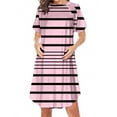 thumbnail image 1 of Robe pour Femmes Pyjamas pour Femmes Fermeture Éclair Latérale Allaitement Maternité Imprimé Manches Courtes Col Rond Robe pour Femmes Enceintes Pyjamas Décontractés Robe Décontractée pour Femmes Pantalons de Robe pour Femmes, 1 of 2