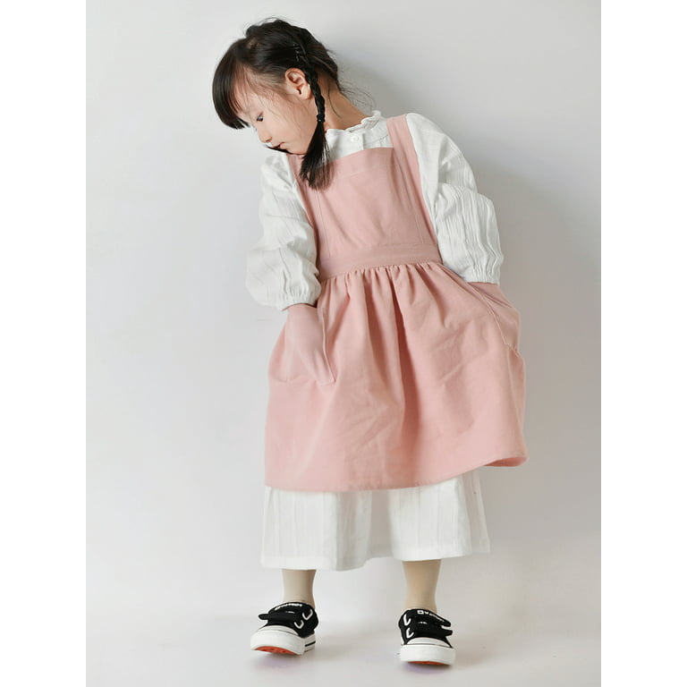 Children Aprons With Pockets Chef Apron Kitchen Cooking Aprons Waitress  Server Pinafore Polyester Plain Color Garden Apron For Girl Boys Kid From  Happinessker, $2.12