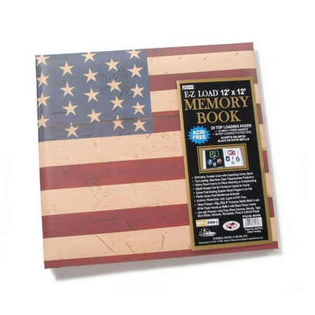 Pioneer EZ-Load Memory Album - Americana Flag - 12 x 12
