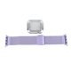 thumbnail image 5 of Correa de repuesto de 1,6 pulgadas con protección de acero inoxidable y metal para iWatch Series 4-6, color morado claro, 5 of 14