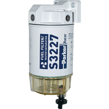Racor 10-Micron Gas Spin-On Fuel/Water Seperator with Clear Bowl for Outboards