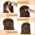 thumbnail image 4 of NOGIS 3 Pieces Hair Bun Invisible False Hair Clip Base Bump Fluffy Tool Volume Princess Styling Increased for Women Girls Hair Pad Accessories Thickening Fluffy Hairpin (Dark Brown), 4 of 7