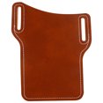 thumbnail image 1 of FELTECHELECTR Riñonera de piel sintética para teléfono móvil, práctica bolsa de almacenamiento para hombre (marrón), 1 of 6