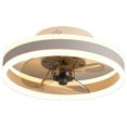 thumbnail image 1 of LED Ceiling Fan with Lights and Remote Control, 6-Speed Reversible Modern Ceiling Light Fan with Dimmable LED and Quiet DC Motor, Small Flush Mount Fan for Bedroom, Living Room, Home Decor, 1 of 3