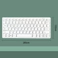 thumbnail image 3 of Teclado con cable 78 teclas regalos ideales, profesionales, mini, pulsación silenciosa de pulsación, escritura de escritorio para la computadora de, 3 of 8