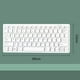 thumbnail image 3 of Teclado con cable de 78 teclas, ideal para regalar, práctico, compacto, moderno, silencioso. blanco, 3 of 9