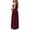 Burgundy, variant on Women's Pocketed Round Neck Sleeveless Dress 95% Rayon 5% Spandex Comfortable Everyday Wear Easy Care Soft Stretch