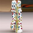 thumbnail image 2 of Dresses for Women Winter Fall V Neck Printed Pocket Maxi Dress, 2 of 5