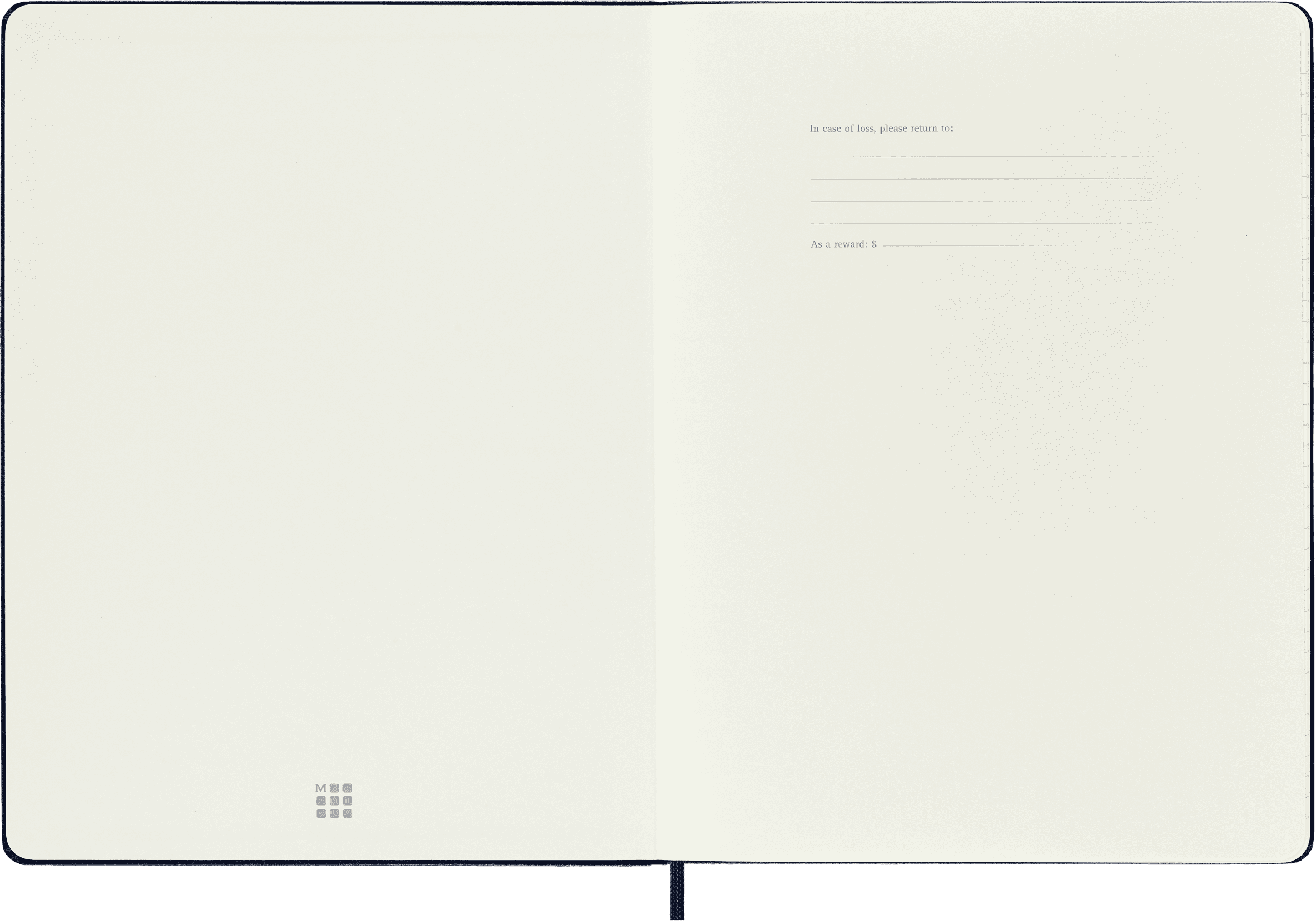 Moleskine Classic Hard Cover Notebook, 7-1/2" x 10", Ruled, 192 Pages, Sapphire Blue