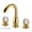 Style 1 gold, variant on Basin Faucet Gold Bathroom Sink Faucet 3 Hole Widespread Basin Mixer Hot And Cold Brass amd Crystal Water Tap New ,Easy to Install