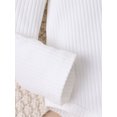 thumbnail image 6 of Infant Baby Girls 3 Piece Outfits Ribbed Long Sleeve Romper and Flared Pants Headband Set, 6 of 9