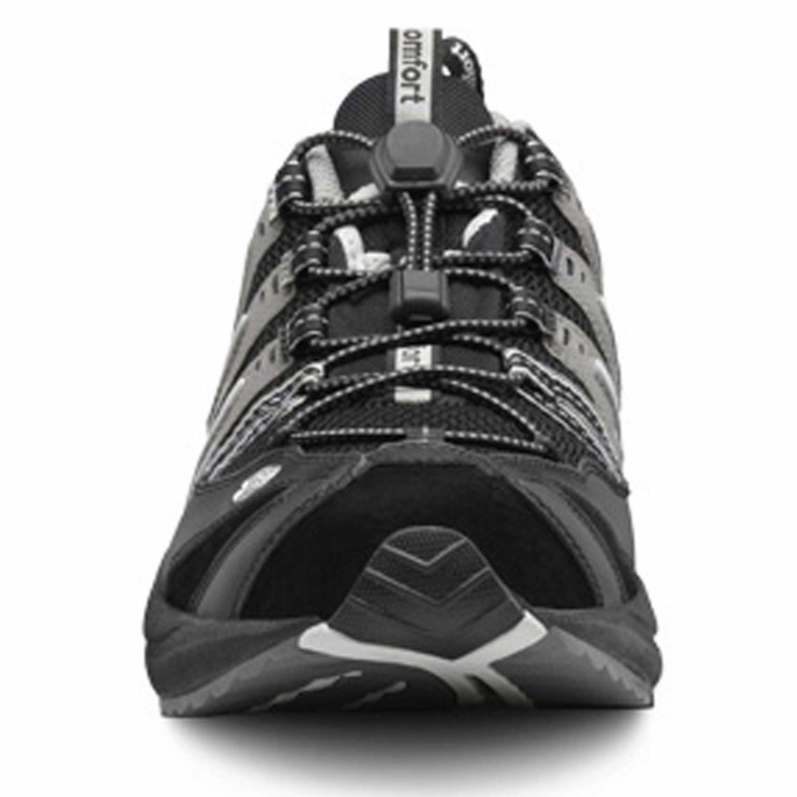 Dr. Comfort Performance Men's Athletic Shoe: 8 Medium (B/D) Metallic/Red Elastic & Standard Laces - image 4 of 5