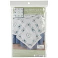 thumbnail image 2 of Stamped White Quilt Blocks 18"X18" 6/Pkg-Aqua Butterfly, Pk 1, Tobin, 2 of 2