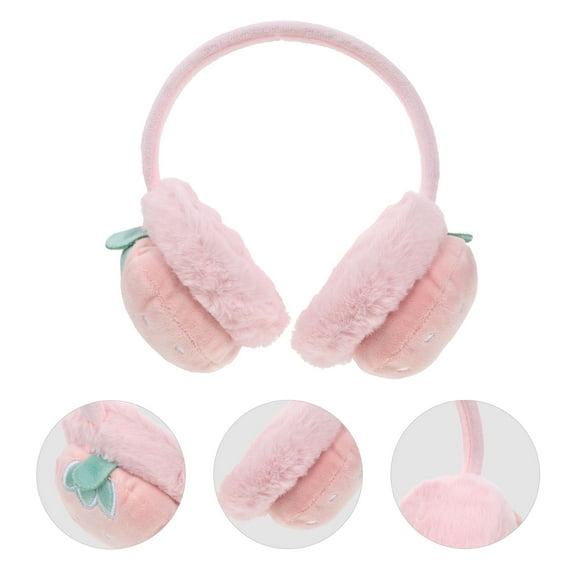 FONDOTIN Kids Ear Muffs Winter Earmuffs Plush Ear Warmth Children's Style Cold Weather 1Pc