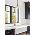 thumbnail image 6 of Kira Home Harlow 9" Schoolhouse Pendant Light, Glass Shade, Farmhouse Gold Hanging Light, Schoolhouse Glass, Cool Brass, 6 of 8