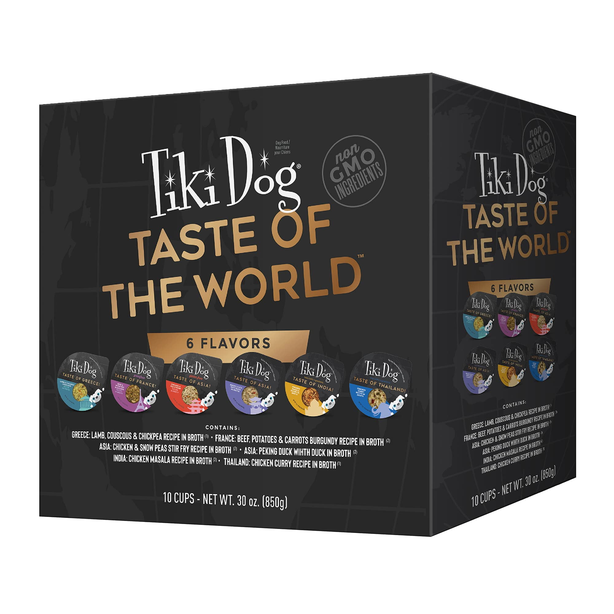 Tiki Dog Petites Gourmet International Variety Pack Wet Dog Food 3 oz. Count of 10