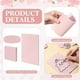 thumbnail image 3 of 18 Pieces Rubber Stamp Carving Blocks Pink Soft Linoleum Blocks Carving Blocks Kit for Stamp Soft Rubber Crafts, 3 of 5