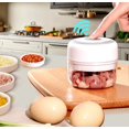 thumbnail image 3 of Electric Garlic Chopper Mini Portable Veggie Chopper 100ML /250ML Pepper Nuts Grinder Onion Chopper Wireless Blender to Vegetable Waterproof USB Charging, 3 of 6