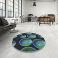 thumbnail image 3 of Ahgly Company Indoor Rectangle Patterned Deep-Sea Blue Novelty Area Rugs, 5' x 8', 3 of 6