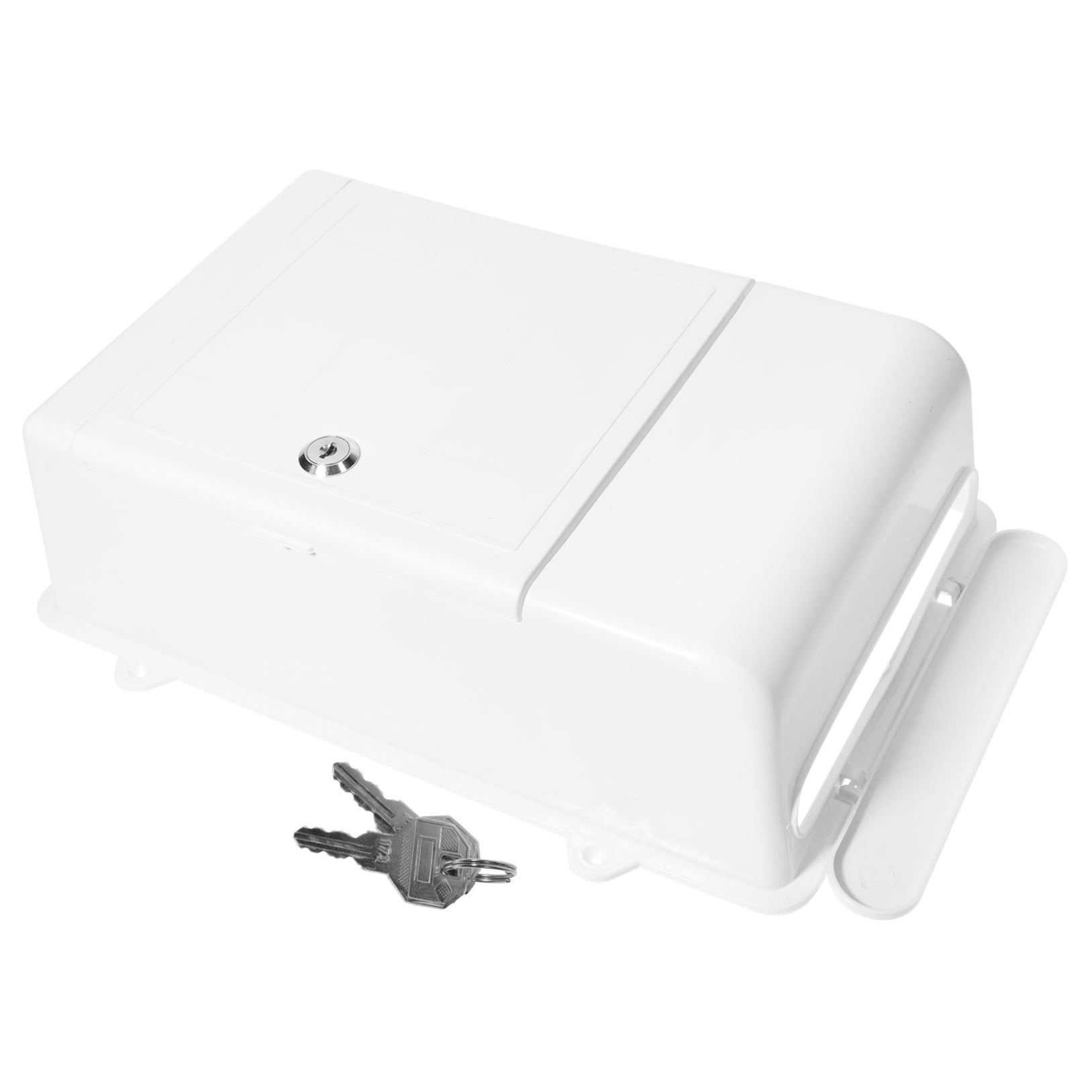 IBASETOY White Wall Mounted Mailbox with Lock for Mail Storage and Suggestion Collection