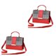 thumbnail image 4 of Jumpingount Bolso de hombro de cuero de PU de moda para mujer - Bolso de hombro de moda de bandolera de alta capacidad rojo 1 rojo 1 2Conjunto, 4 of 6