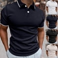 thumbnail image 3 of FUZHIQ Men's Slim Fit Short Sleeve Polo Shirts Contrast White Trim Collar , Breathable Soft Lightweight Multi Colors for Summer Golf Business Daily Wear,XXXL, 3 of 9