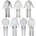 thumbnail image 1 of Baby Toddler Boy Guadalupe Christening Baptism White 7 SUIT TUXEDO Style Stole, 1 of 2