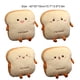 thumbnail image 4 of Inteprter Almohada de felpa para pan tostado, comida de simulación, calentador de manos , decoración, cojín, sofá, dormitorio, decoración Suministros térmicos Explotado, 4 of 6