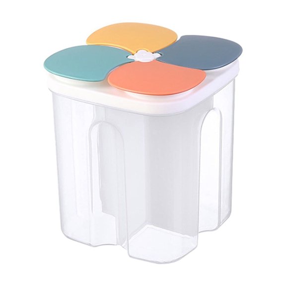 Storage Containers Cereal Sealed Jar With Compartment Food Grade Jar for Kitchen Organization and Food Preservation