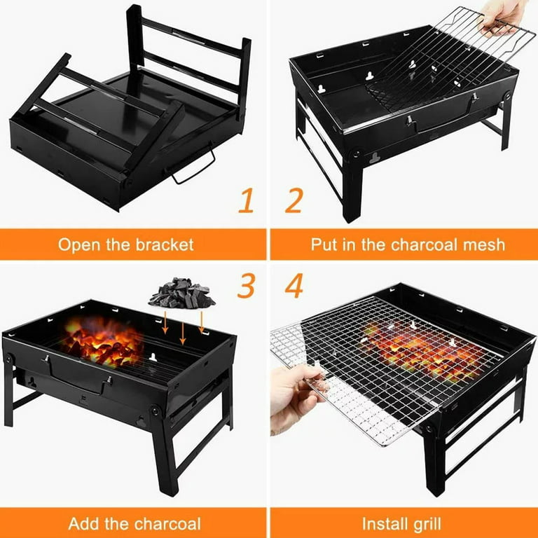 Portable Outdoor Charcoal Bbq Grill – Pyle USA