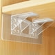 thumbnail image 1 of Soporte de Partición de Acrílico Transparente Sin Perforaciones Xyj250610002 | Fijador Adhesivo Mejorado con Fuerte Soporte de Peso | Divisor de Armario Transparente En Ángulo Recto | Instalación Sin, 1 of 6