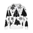 thumbnail image 4 of Sudadera con capucha para hombre, estilo casual, con cuello redondo, estampado, manga larga, blusa de poliéster, 4 of 5