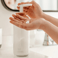 thumbnail image 4 of Full Circle Soap Opera Recycled Glass Soap & Lotion Dispenser, Bamboo Lid, 12-Ounce, Clear, 4 of 11