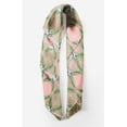 thumbnail image 2 of Bimba Pink Pine & Leaves Pure Silk Printed Scarf Dupatta Head Neck Wrap Bandanas For Women 40 x 40 Inches, 2 of 6
