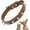 Brown, variant on Mumup Spiked Dog Collars for Small Dogs, Rivet Spike Cat Collar Pu Faux Leather Stud Studded Puppy