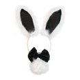 thumbnail image 2 of Yingyy 3Pcs Bunny Costume Set Rabbit Ear Headband for Masquerade include 1 rabbit ear Party Favors Light Pink, 2 of 6