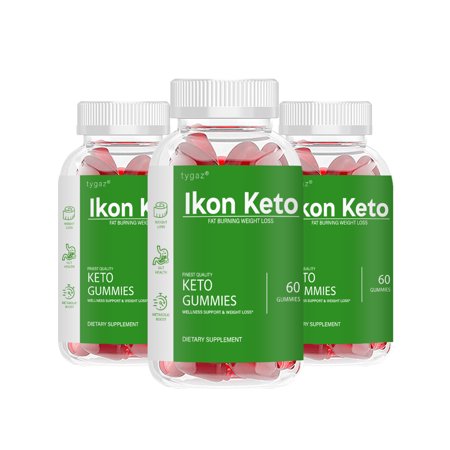 (3 Pack) Ikon Keto Gummies - Ikon Keto Weight Loss Support Gummies