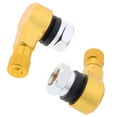 thumbnail image 1 of Colaxi 2pcs Motorcycle Tire Tyre Valve Stems CNC Alloy 90 Degree For Front And Rear - Golden, 1 of 6