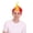 Red and Yellow, variant on HPO Adult Men's Color Styles Mohawk Punk Rock Spiky Wig Straight Spiked Halloween Fancy Hair