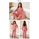 VOIANLIMO Nouveau Pyjama en Coton Imprimé Mode Ensemble Pyjama à Manches Longues Tricoté en Molleton – image 2 sur 3